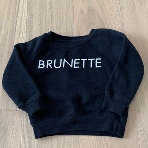 Brunette The Label Black Kids Sweatshirt